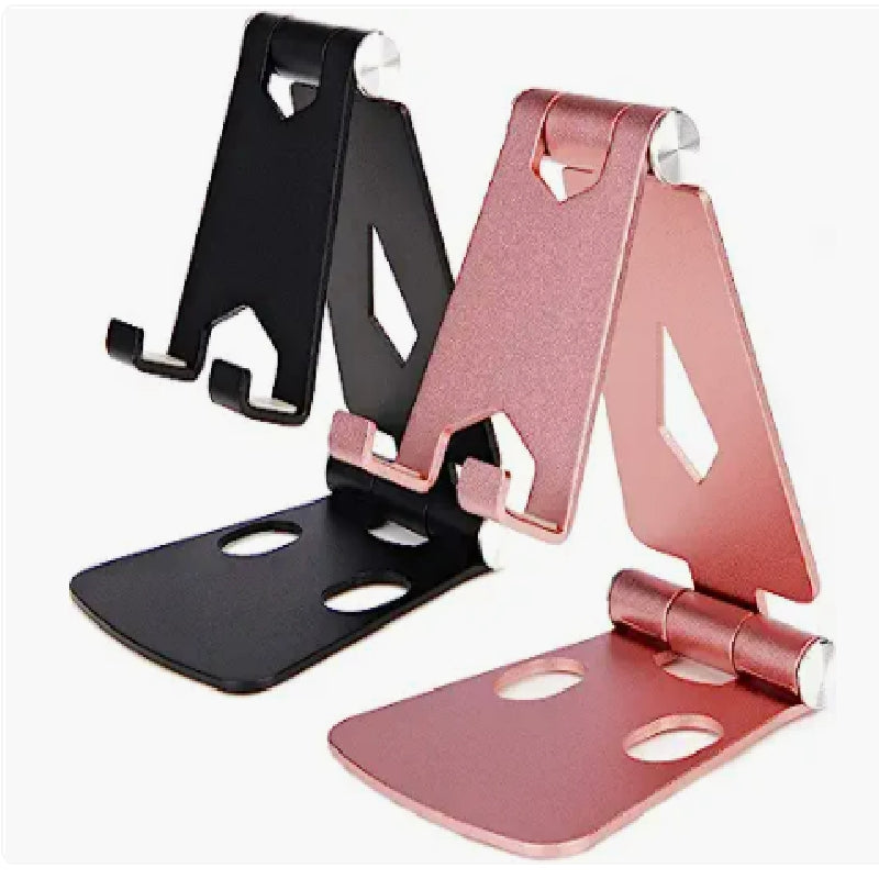 Cell Phone Stand For Angle Height Adjustable Desk Sturdy Aluminum Metal Phone Holder For IPhone, Ipad, Mobile Phone, All Android Smartphone, Desktop